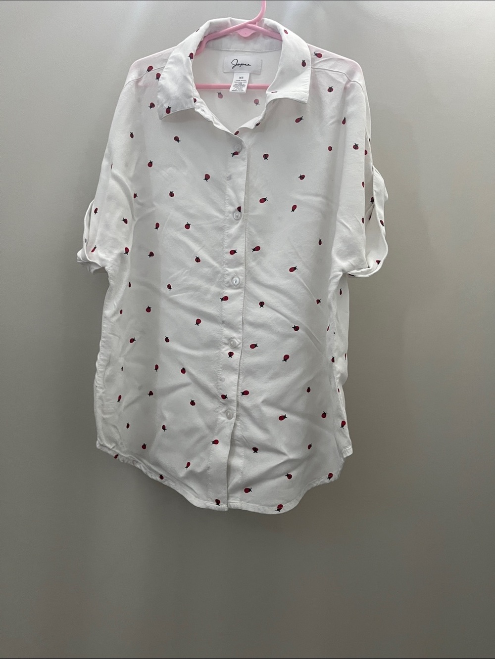 Japna Button-Down Shirt with lady bug print XS